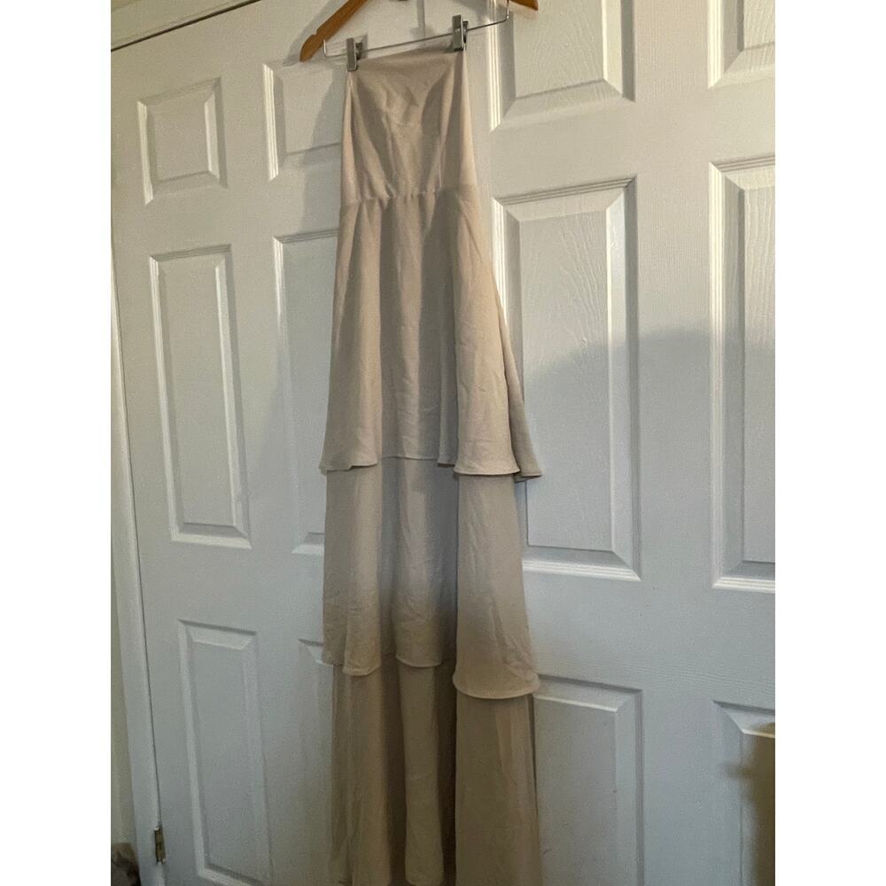 Show me your Mumu long formal tiered dress prom wedding size small
